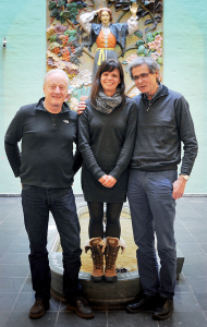 Katharine Williams har hatt god hjelp av sine veiledere Egil W. Martinsen (t.h.) og Erik Falkum i jobben med doktorgradavhandlingen.